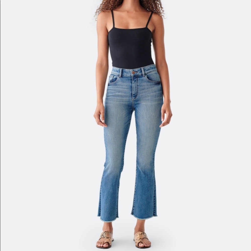 DL1961 Jeans Bridget Cropped High Rise Instasculpt Boot Size 29